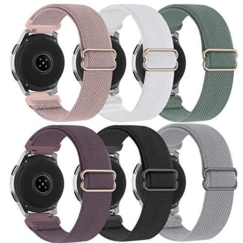 Farluya 6 Pack Watch Bands Compatible with Samsung Galaxy Watch