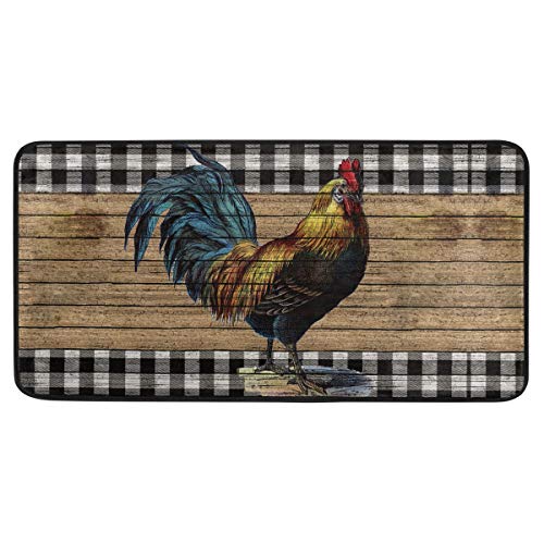 Farmhouse Rooster Kitchen Rugs