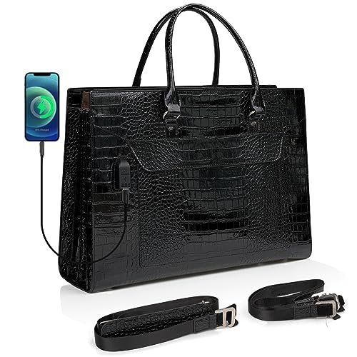 Fashion Laptop Tote Bag, Waterproof Shoulder Bag, Large Capacity Briefcase