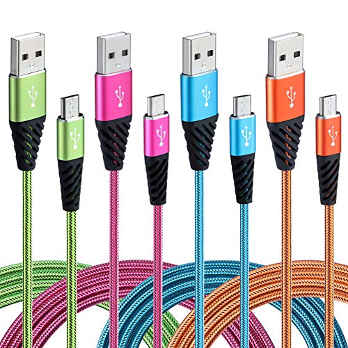 Fast Charging Micro USB Cable 4-Pack