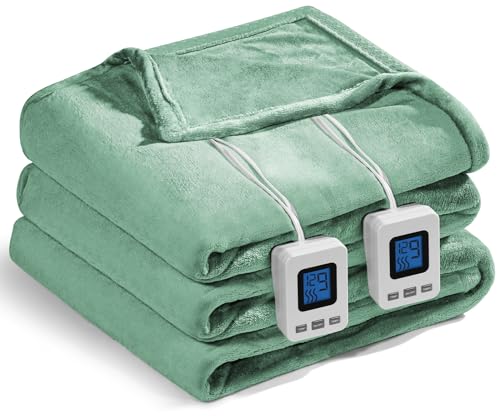Fast Heating Electric Blanket with Dual Controllers
