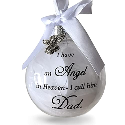 Feather Ball Angel Memorial Ornament