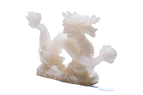 Feng Shui White Dragon Lucky Figurine