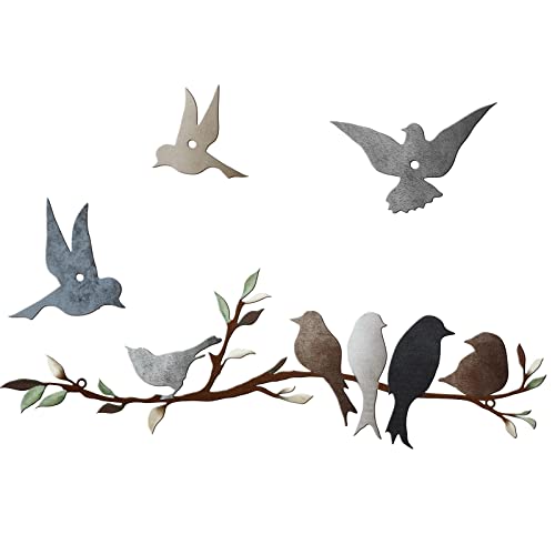 Ferraycle Metal Bird Wall Art Birds on The Branch Wall Decor