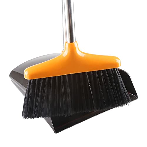 FGY Broom and Dustpan Set - Lightweight & Sturdy
