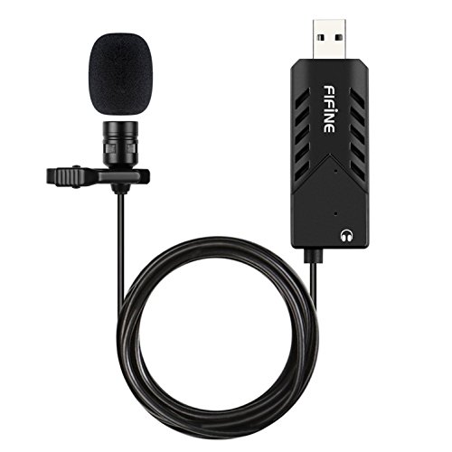 Fifine USB Lavalier Lapel Microphone