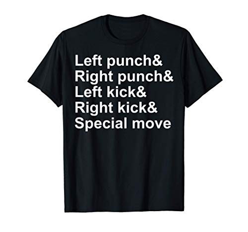 Fighting Game Controls Video Game T Shirt 41FaEE8hblL 