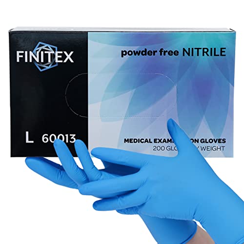 FINITEX Blue Disposable Nitrile Exam Gloves