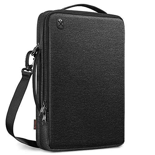 FINPAC 15.6-inch Laptop Shoulder Bag, Protective Computer Carrying Case