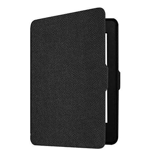 Fintie Slimshell Case for 6" Kindle Paperwhite 2012-2017 (Model No. EY21 & DP75SDI) - Lightweight Protective Cover with Auto Sleep/Wake (Not Fit Paperwhite 10th & 11th Gen), Black