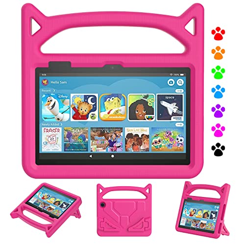 Fire 7 Tablet Case for Kids - Auorld Lightweight Shockproof Kids Case with Handle