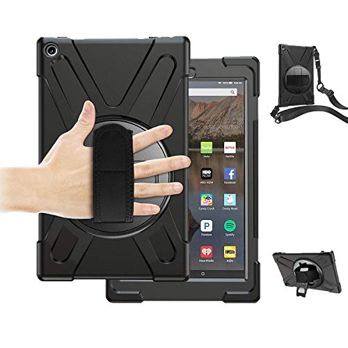 Fire HD 10 Case - Heavy Duty Shockproof Rugged Protective Cover for Amazon Kindle Fire HD 10.1 Tablet