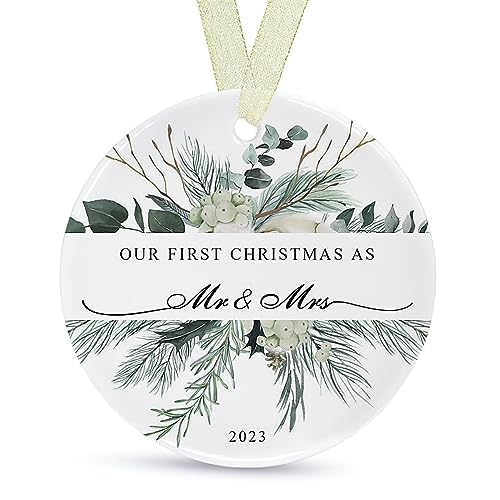 First Christmas as Mr and Mrs Ornament 2023