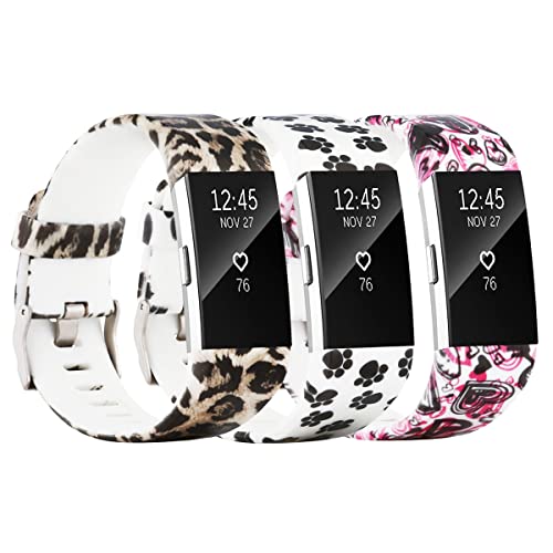 Fitbit Charge 2 Bands for Women - Colorful Floral Wristbands