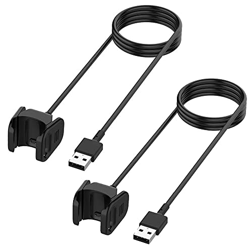 Fitbit Charge 4 Charger - USB Charging Cable Cord Dock Adapter (2Pack, 1m/3.3ft)