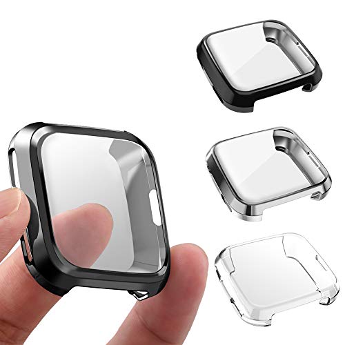 Fitbit Versa Screen Protector - Ultra Slim Soft Full Cover Case