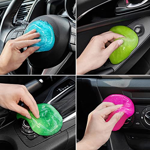 TICARVE Cleaning Gel Car Putty Slime for Detailing Putty Detail Tools Car  Interior Cleaner Automotive Cleaning Kits Keyboard Cleaner Blue Rose (2Pack)