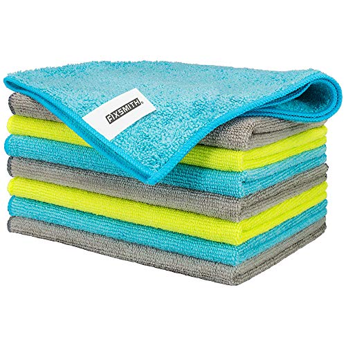 FIXSMITH Microfiber Cleaning Cloth - Pack of 8