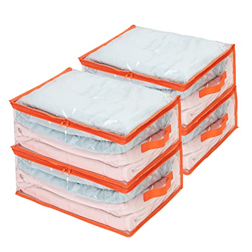 Fixwal Clear Storage Bags - Orange, 35l