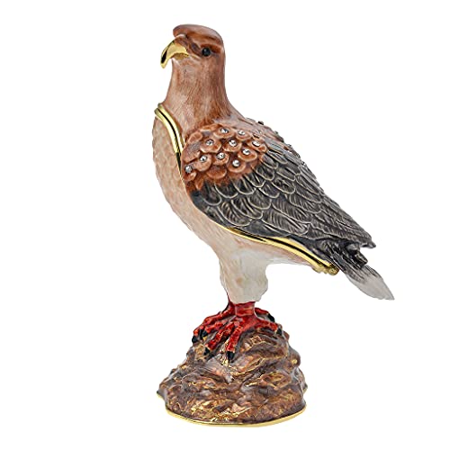 FJ FENGZHIJIE Hawk Figurine Moutain Eagle Home Decor Bird Trinket Jewelry Box