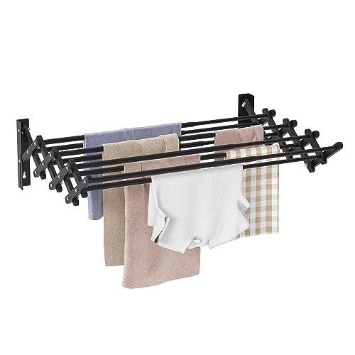 FKUO Metal Folding Clothes Drying Rack