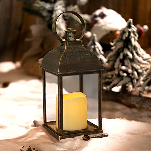Flameless Battery-Operated Lantern for Farmhouse Wedding