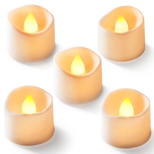 Flameless LED Tea Lights Battery Operated - Homemory 12-Pack