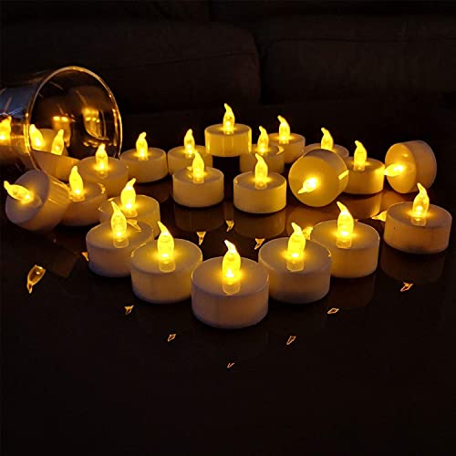 Flameless LED Tealights Long Lasting Operated Candles
