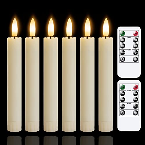 Flameless Taper Candles with Remote Control