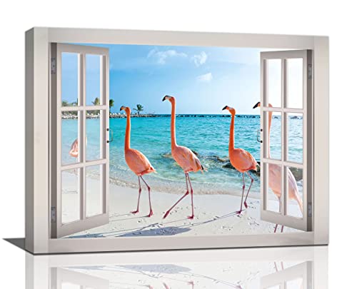 Flamingo Beach Wall Art