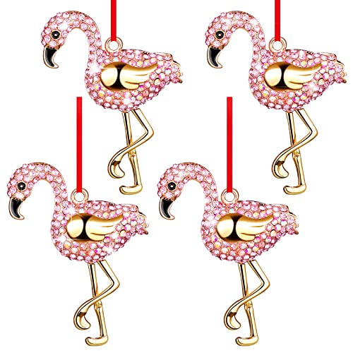 Flamingo Christmas Tree Ornament Set