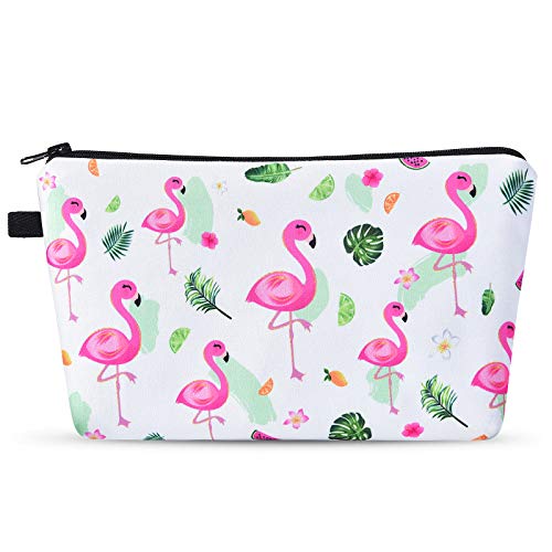 Flamingo Cosmetic Bag - Travel Makeup Bag for Girls