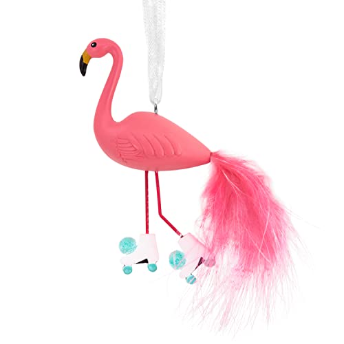 Flamingo on Roller Skates Ornament
