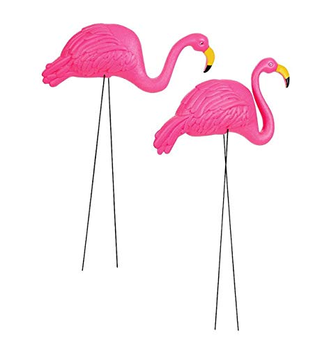 Flamingo Yard Ornaments, Set of 2