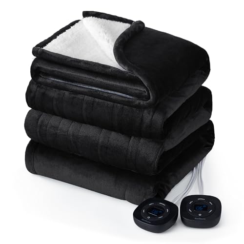 Flannel Electric Blanket with Dual Control