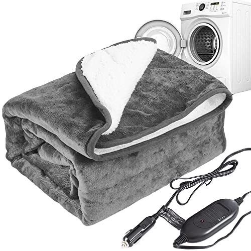 Flannel Sherpa Car Electric Blanket: Cozy and Washable