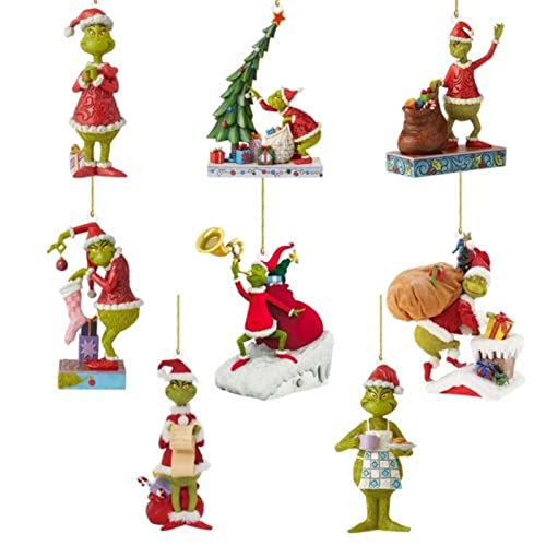 Flat Acrylic Hanging Grinches Ornaments