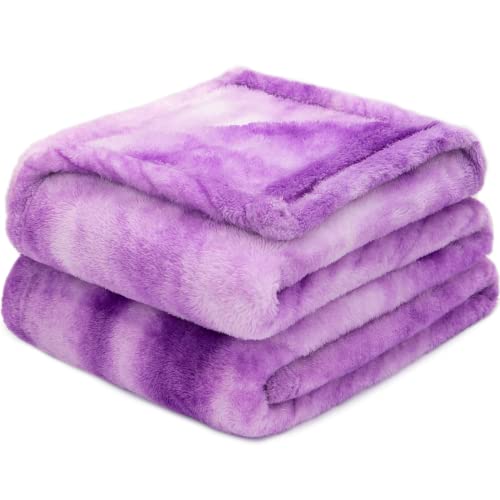 Fleece Blanket Purple Throw Blanket