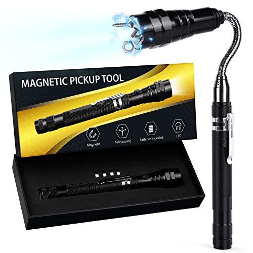 Flexible Magnet Tool with LED Light - Cool Gadget for Hard-to-Reach Items
