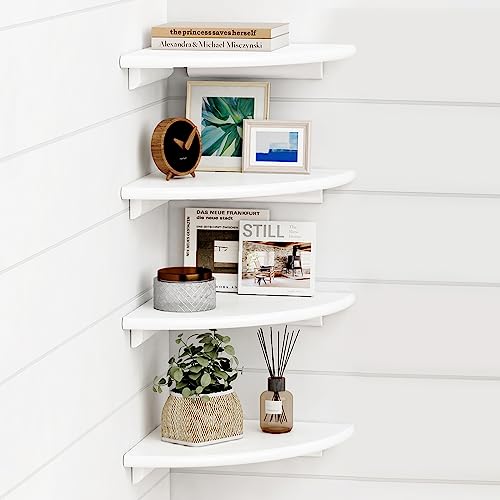 Floating Corner Shelves Set of 4