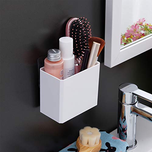Floating Shelf Wall Mounted Plastic Organizer - White