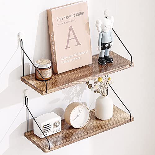 Floating Shelves for Wall - Natural Wooden, Easy Installation
