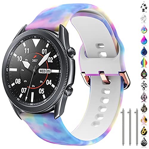 Floral 22mm Watch Band for Samsung Galaxy Watch 3 45mm/Gear S3