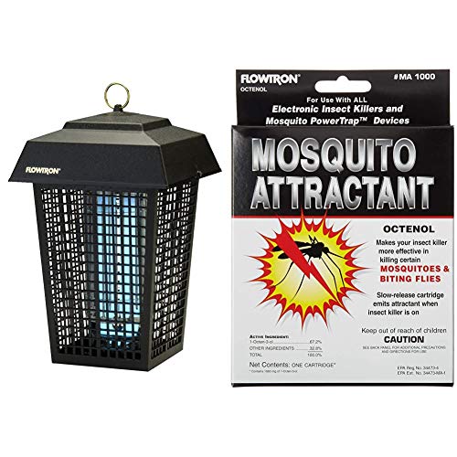 Flowtron BK-40D Electronic Insect Killer and MA-1000 Octenol Mosquito Attractant Cartridge