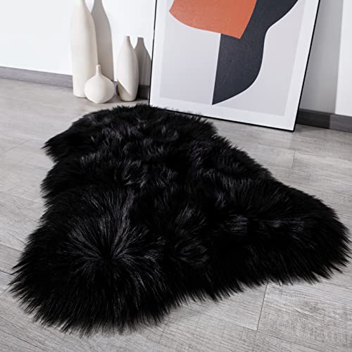 Fluffy Faux Fur Rug for Bedroom Living Room