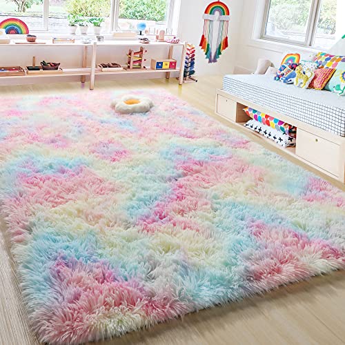 Fluffy Rug for Girls Bedroom