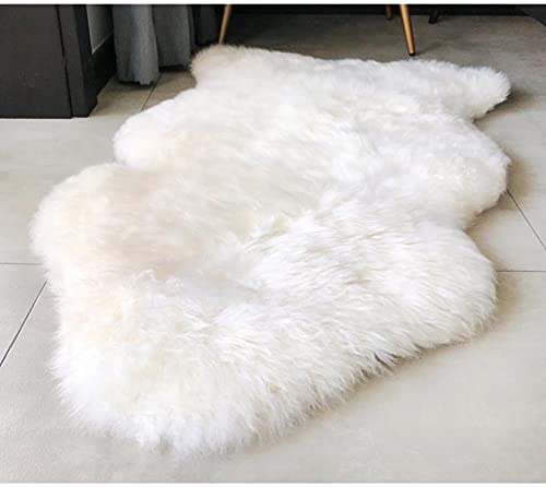Fluffy Sheepskin Rug for Bedroom and Living Room