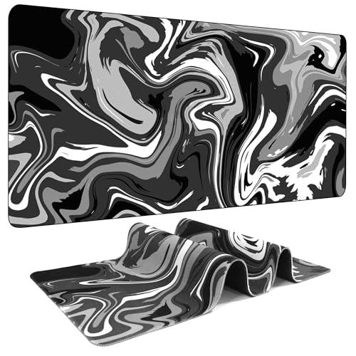 Fluid Pattern Marbled Design Large Mouse Pad
