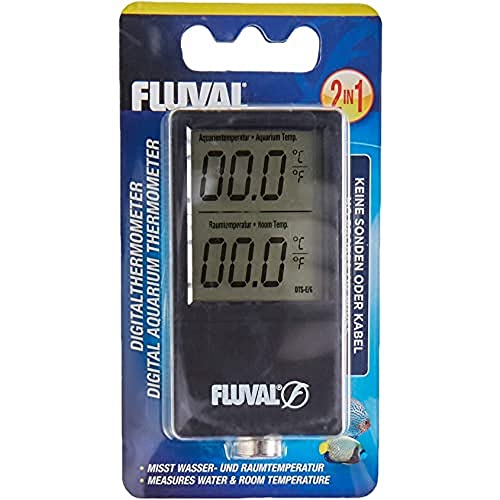 Fluval Digital Aquarium Thermometer - Accurate 2-in-1 Measurement