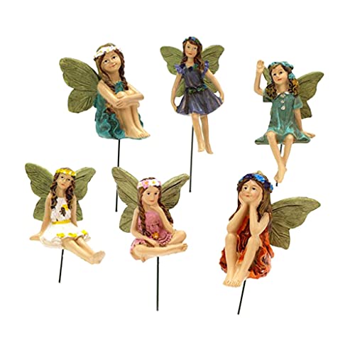 Fly Wing Fairy Leprechaun Figurines for Outdoor Garden